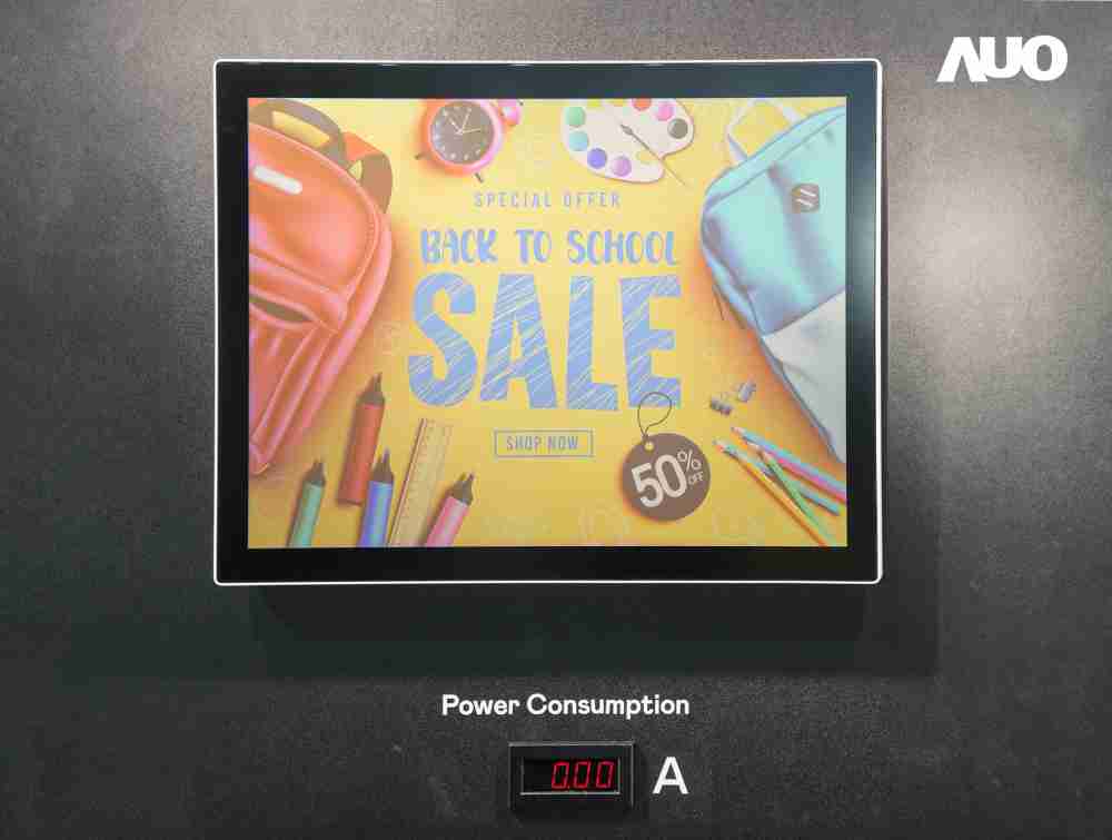 尊龙z6展示胆固醇液晶超低耗能户外全彩显示器，，，，ChLC（胆固醇液晶）以双稳态技术使静态显示零功耗，，，，具省电、、、、高彩度、、、、环保的特性，，还整合软硬件系统解决方案，，，，可透过单一云端平台管理